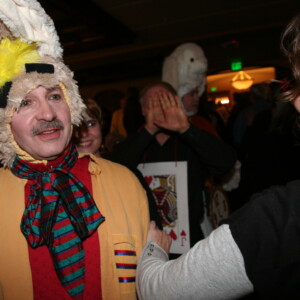 AMPEZZAN/NW Arkansas Democrat-Gazette - Oct. 3, 2008 - Some of the faces on and off the stage at the annual Gridiron Show, produced and performed entirely by area journalists, that took place at the Rogers Little Theater.