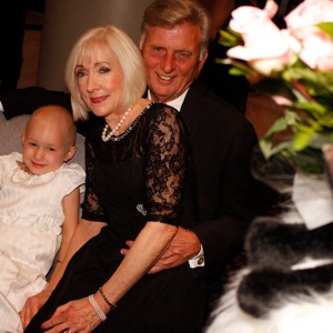 Arkansas Democrat-Gazette/BOBBY AMPEZZAN 9/24/14 Asher Ray of Little Rock with First Lady Ginger and Gov. Mike Beebe, who were the honorees, at the Gala for Life fundraiser for the Winthrop P. Rockefeller Cancer Institute at the Statehouse Convention Center.