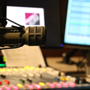 AMPEZZAN/Arkansas Public Media - KUAR control room, unmanned, April 2018